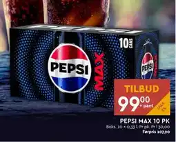 Coop Mega PEPSI MAX 10 PK tilbud