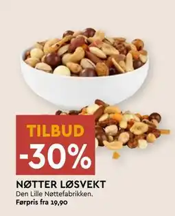 Coop Mega NØTTER LØSVEKT tilbud