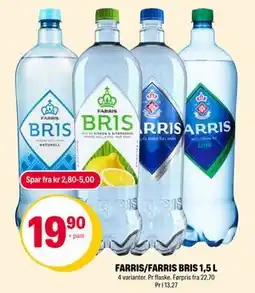 Coop Extra FARRIS/FARRIS BRIS 1,5 L tilbud