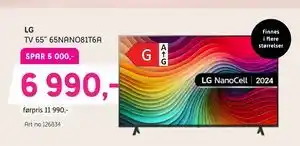 ELON TV 65” 65NANO81T6A tilbud