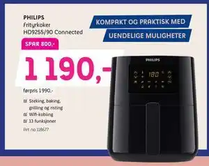 ELON Frityrkoker HD9255/90 Connected tilbud