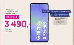 ELON SAMSUNG Galaxy A36 5G 128GB Awesome Black tilbud