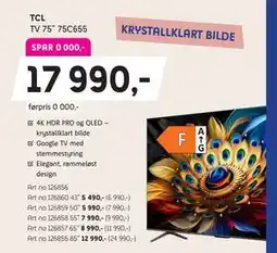 ELON TV 75” 75C655 tilbud