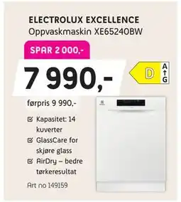 ELON Oppvaskmaskin XE65240BW tilbud