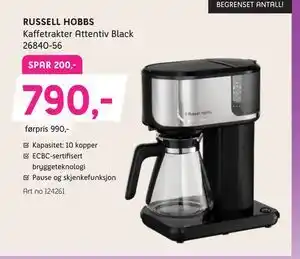ELON Kaffetrakter Attentiv Black 26840-56 tilbud