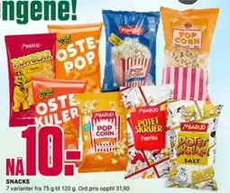 Europris SNACKS tilbud