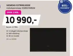 ELON SIEMENS EXTRAKLASSE Induksjonstopp ED851HWB1M tilbud