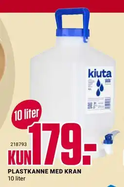Europris PLASTKANNE MED KRAN tilbud