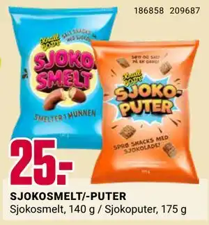 Europris SJOKOSMELT/-PUTER tilbud
