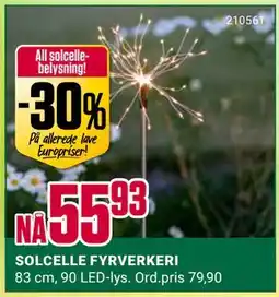 Europris SOLCELLE FYRVERKERI tilbud