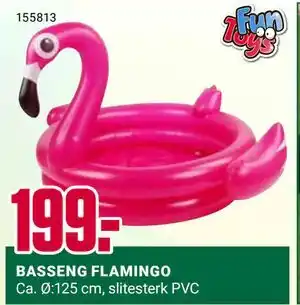 Europris BASSENG FLAMINGO tilbud