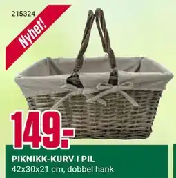 Europris PIKNIKK-KURV I PIL tilbud