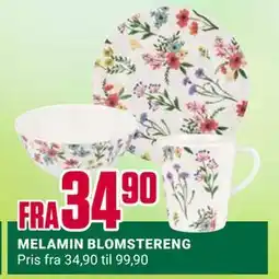 Europris MELAMIN BLOMSTERENG tilbud