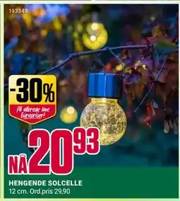 Europris HENGENDE SOLCELLE tilbud