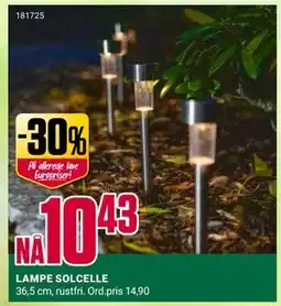 Europris LAMPE SOLCELLE tilbud