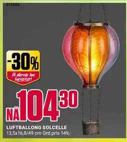 Europris LUFTBALLONG SOLCELLE tilbud