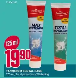 Europris TANNKREM DENTAL CARE tilbud