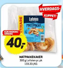 Bunnpris MATPAKKEKAKER tilbud