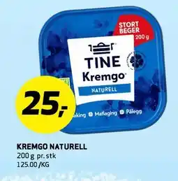 Bunnpris KREMGO NATURELL tilbud