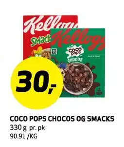 Bunnpris COCO POPS CHOCOS OG SMACKS tilbud