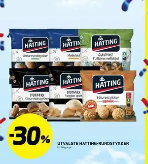 Bunnpris UTVALGTE HATTING-RUNDSTYKKER tilbud