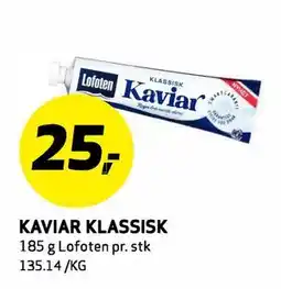 Bunnpris KAVIAR KLASSISK tilbud
