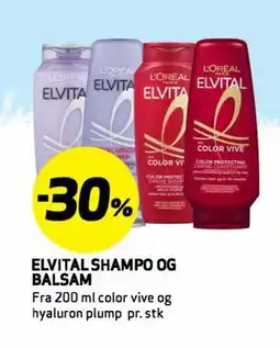 Bunnpris ELVITAL SHAMPO OG BALSAM tilbud