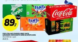 Bunnpris COCA COLA M/U SUKKER, URGE, FANTA U/SUKKER, FANTA EXOTIC ZERO OG SPRITE ZERO tilbud