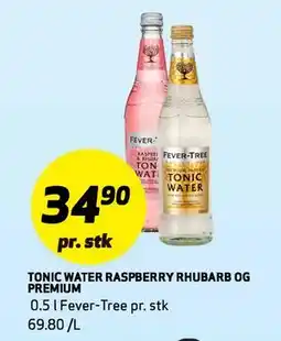 Bunnpris TONIC WATER RASPBERRY RHUBARB OG PREMIUM tilbud