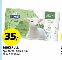 Bunnpris TØRKERULL tilbud