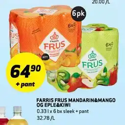 Bunnpris FARRIS FRUS MANDARIN&MANGO OG EPLE&KIWI tilbud