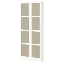 IKEA Billy / hÖgadal Bokhylle med dører, hvit, 80x30x202 cm tilbud