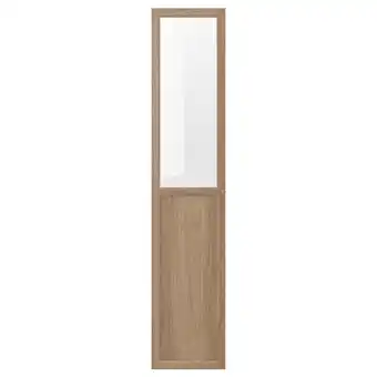 IKEA Oxberg Panel/vitrinedør, eikemønstret, 40x192 cm tilbud