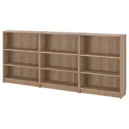 IKEA Billy Bokhyllekombinasjon, eikemønstret, 240x28x106 cm tilbud