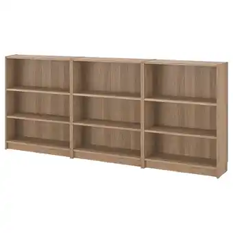 IKEA Billy Bokhyllekombinasjon, eikemønstret, 240x28x106 cm tilbud