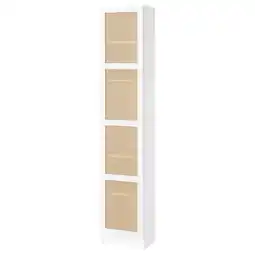 IKEA Billy / hÖgadal Bokhylle med dør, hvit, 40x30x202 cm tilbud