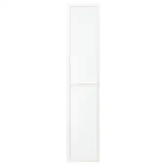 IKEA Oxberg Vitrinedør, hvit, 40x192 cm tilbud