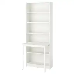 IKEA Billy Bokhylle med skrivebord, hvit, 80x202 cm tilbud