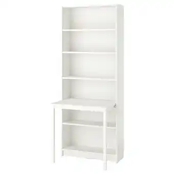 IKEA Billy Bokhylle med skrivebord, hvit, 80x202 cm tilbud