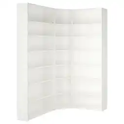 IKEA Billy Bokhylle hjørnekombo m overhylle, hvit, 136/136x28x237 cm tilbud