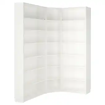 IKEA Billy Bokhylle hjørnekombo m overhylle, hvit, 136/136x28x237 cm tilbud