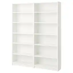 IKEA Billy Bokhylle, hvit, 160x28x202 cm tilbud