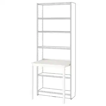 IKEA Billy Skrivebord, hvit, 76x60 cm tilbud