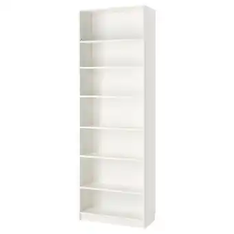 IKEA Billy Bokhylle med forhøyningsdel, hvit, 80x39x237 cm tilbud