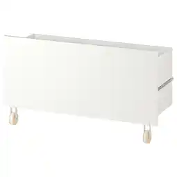 IKEA Billy Skuff, hvit/med hjul, 80x28x43 cm tilbud