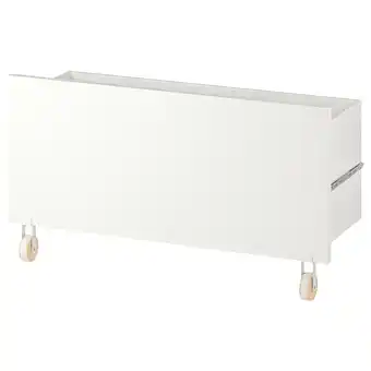 IKEA Billy Skuff, hvit/med hjul, 80x28x43 cm tilbud