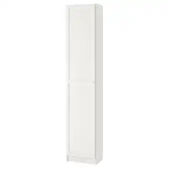 IKEA Billy / oxberg Bokhylle med dører, hvit, 40x30x202 cm tilbud