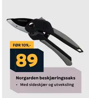 Megaflis Norgarden beskjæringssaks tilbud