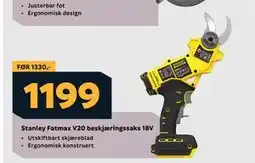 Megaflis Stanley Fatmax V20 beskjæringssaks 18V tilbud