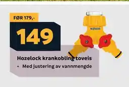 Megaflis Hozelock krankobling toveis tilbud